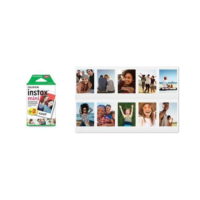 Alt view image 4 of 5 - Mini Instant Film (White) for Mini 8,9,11,12,50s, 25, 7s, 90, 300 Cameras, Instax Mini Link's W/Microfiber Cloth by Megen (20 Prints)