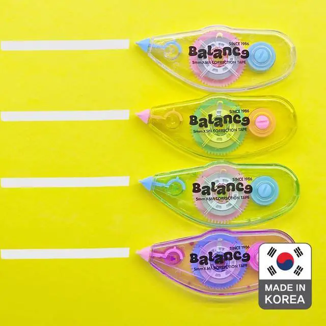 Alt view image 4 of 7 - Correction Tape Instant Dry Correction Tape for Smooth, Precise Corrections | Koreas #1 Manufacturer | Office & School Supplies | 5mm x 5m (0.19 in x 5.47 yds) | 10 Pack