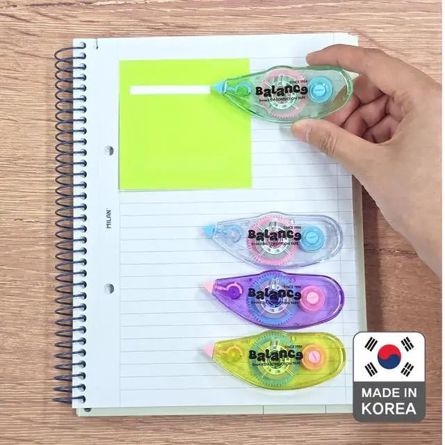 Alt view image 5 of 7 - Correction Tape Instant Dry Correction Tape for Smooth, Precise Corrections | Koreas #1 Manufacturer | Office & School Supplies | 5mm x 5m (0.19 in x 5.47 yds) | 10 Pack