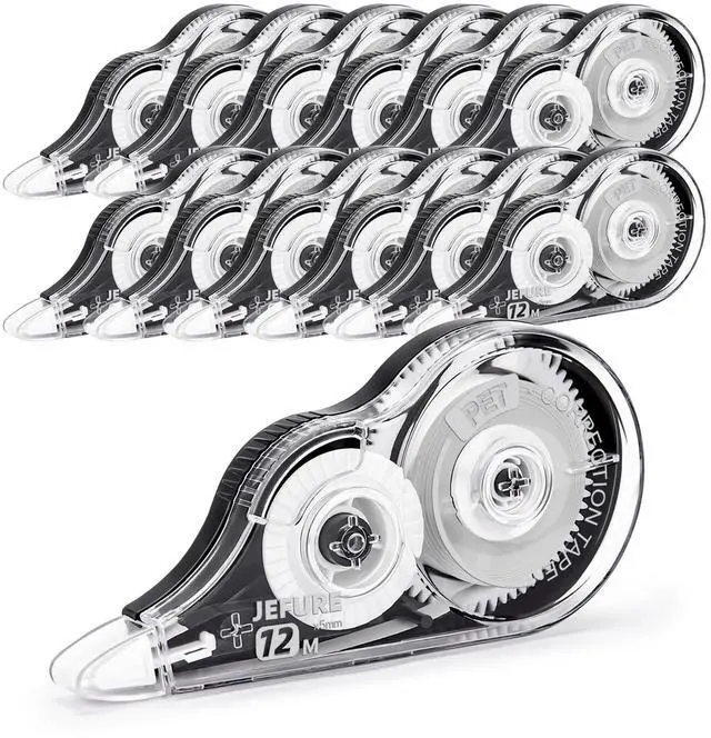 Main image of 12 Pcs Correction Tape, 39.37 Ft White, 0.2 in Width