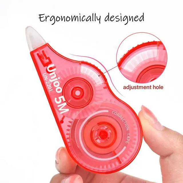 Alt view image 3 of 7 - White Correction Tape (9pack, 5M/196"x0.2", Redx3, Greenx3, Bluex3)