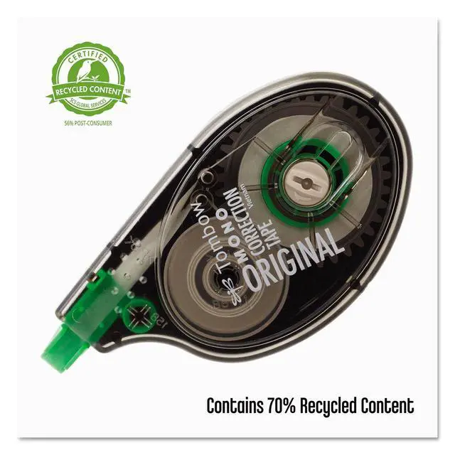 Alt view image 5 of 7 - 68620 MONO Correction Tape, Non-Refillable, 1/6" x 394", White Tape