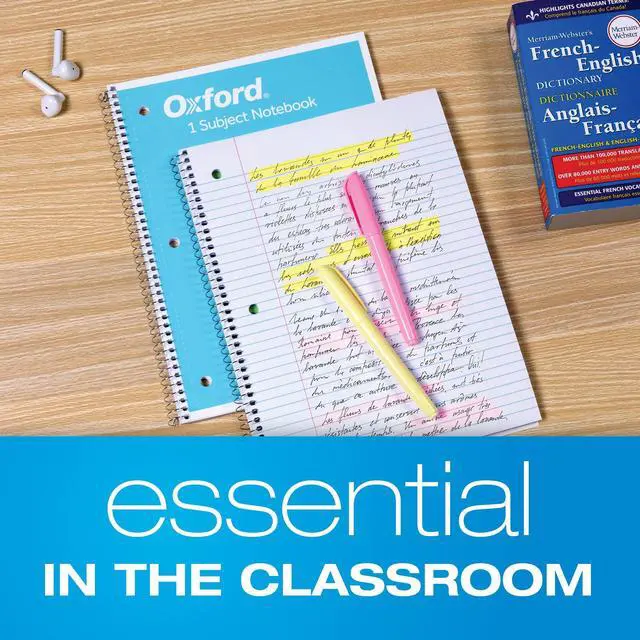 Alt view image 7 of 7 - Spiral Notebooks, 18 Count Bulk Pack, 1 Subject, College Ruled Notebooks for School, 8 x 10.5 Inches, 70 Sheets, Assorted Colors, Back to School Supplies (65206)