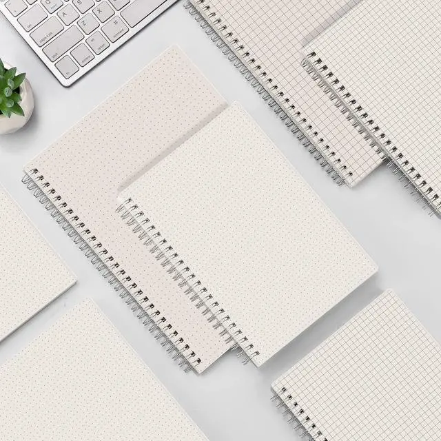 Alt view image 6 of 7 - Dotted Journal Spiral Notebook, 320 Pages, B5 (7.3"X 10")