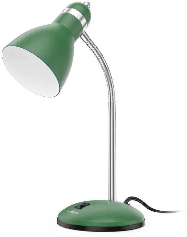 Main image of Metal Desk Lamp, Adjustable GooseNeck Reading Light for Bedroom