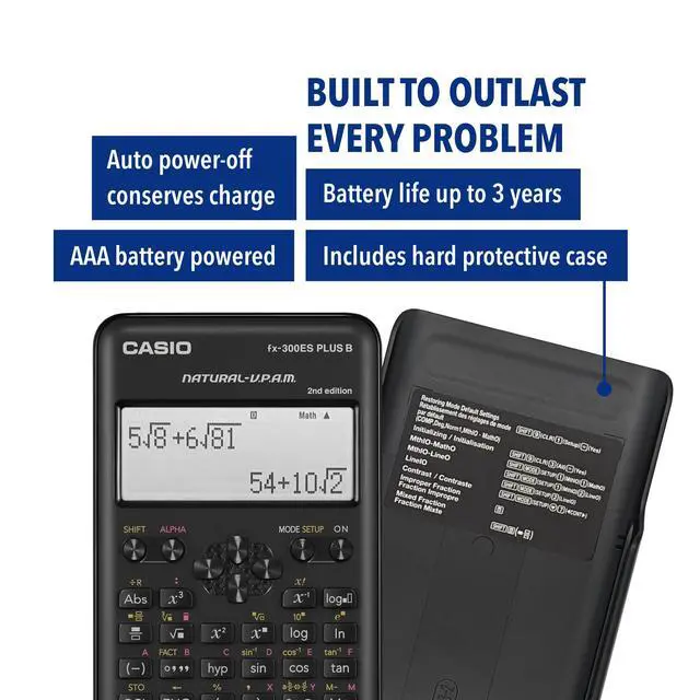 Alt view image 7 of 7 - FX-300ESPLSB-WAIT Scientific Calculator