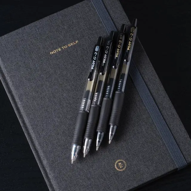 Alt view image 2 of 7 - Pilot G2 Premium Refillable & Retractable Rolling Ball Gel Pens, Bold Point, Bold Gel Pens, 1.0mm, Black Ink, 12-Pack