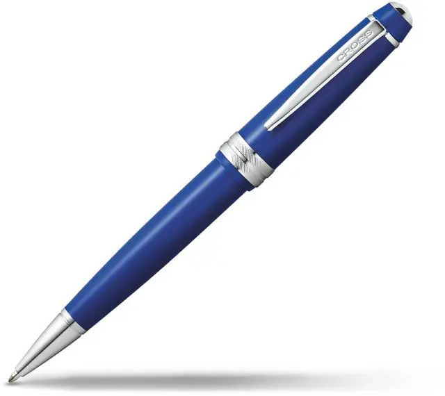 Main image of Bailey Light Polished Blue Resin Ballpoint Pen - Professional Pen for Effortless Writing - Journaling, Note-Taking & More - Black Ink - Easy Handling - Includes Gift Box