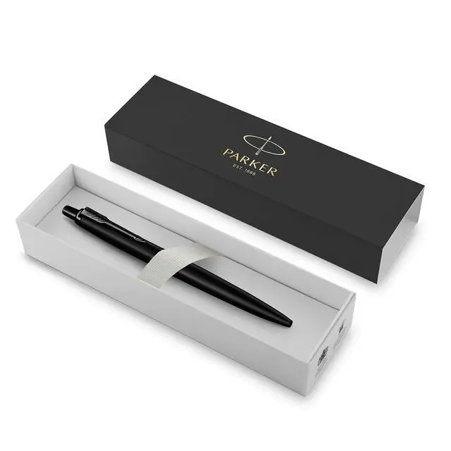 Alt view image 5 of 6 - Jotter XL Ballpoint Pen, Monochrome Matte Black, Medium Point, Blue Ink, Gift Box - Smooth Writing, Signature Design, Stationary, Desk Essentials