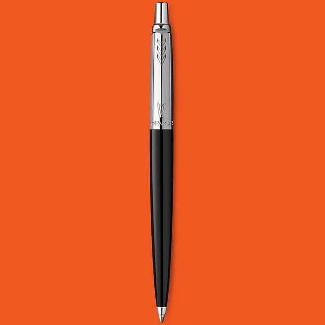 Alt view image 3 of 7 - Jotter Originals Ballpoint Pen, Classic Black Finish, Medium Point, Blue Ink, 1 Count - Signature Retractable Design
