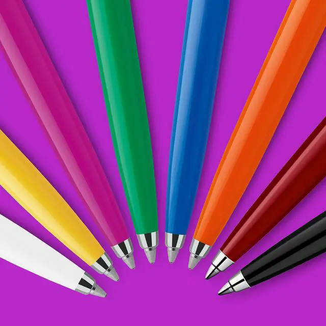 Alt view image 4 of 7 - Jotter Originals Ballpoint Pen, Classic Black Finish, Medium Point, Blue Ink, 1 Count - Signature Retractable Design