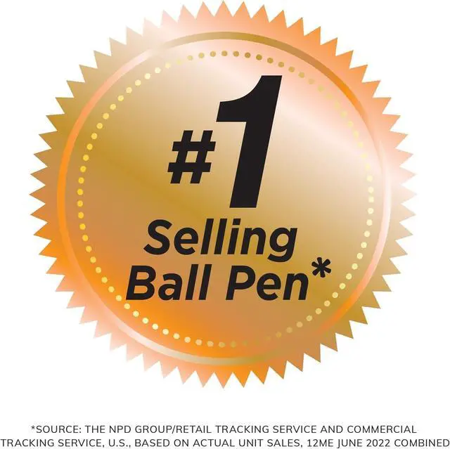 Alt view image 2 of 6 - Round Stic Xtra Life Ballpoint Pens - 1mm, Pack of 96 Black Pens