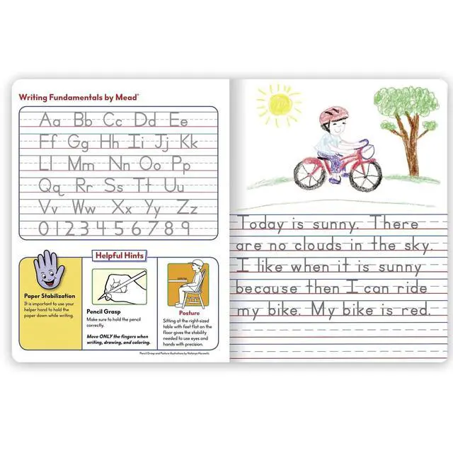 Alt view image 3 of 5 - Primary Journal Creative Story Tablet Composition Notebook, 7.5" x 9.75", Grades K-2, 100 Sheets, Blue (09554)