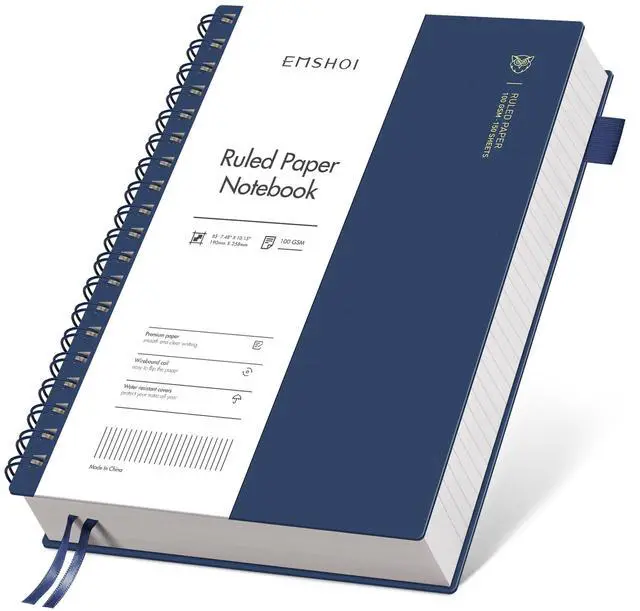 Main image of Lined Spiral Journal Notebook, 300 Pages, B5 Size (7.4'' x 10.1'')