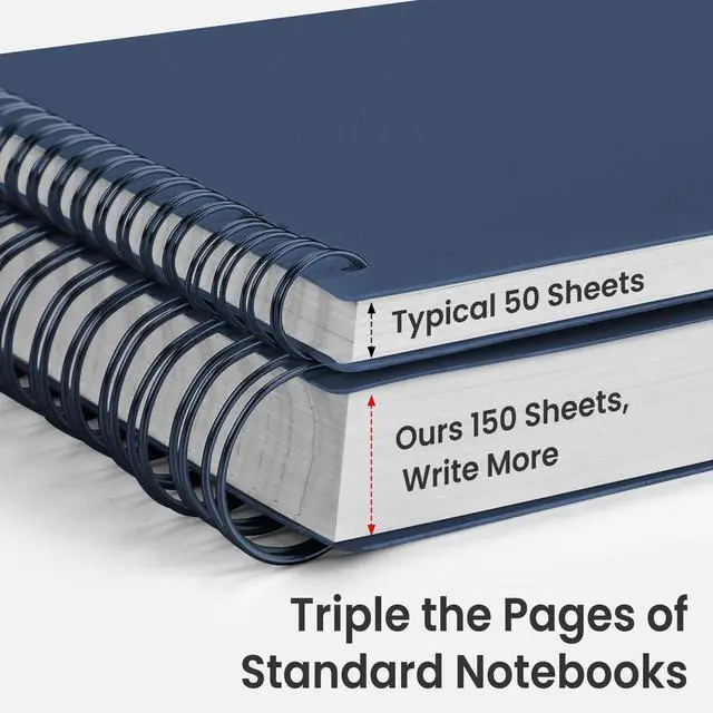 Alt view image 3 of 7 - Lined Spiral Journal Notebook, 300 Pages, B5 Size (7.4'' x 10.1'')