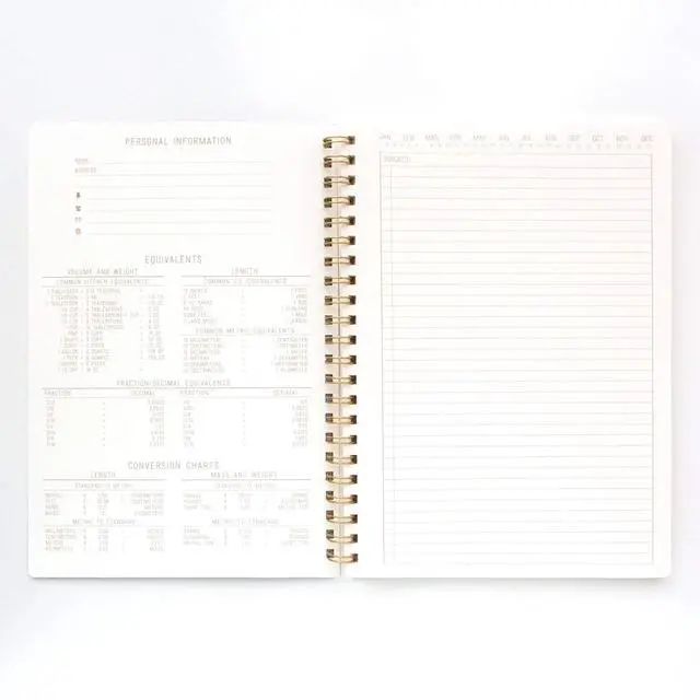 Alt view image 3 of 4 - Textured Paper Twin Wire Notebook, Daily Planner & Soft Cover Writing Journal, 160 Lined Perforated Pages, Large Spiral Notebook for Work & Journaling, 8.25 x 11.625 in, Juniper Green