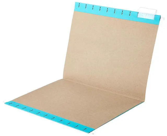 Alt view image 4 of 5 - Hanging File Folders with Adjustable Tabs for Document Organization, Letter Size, Aqua, 25-Pack