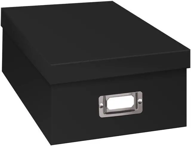 Main image of Photo Albums Photo Storage Box, Black