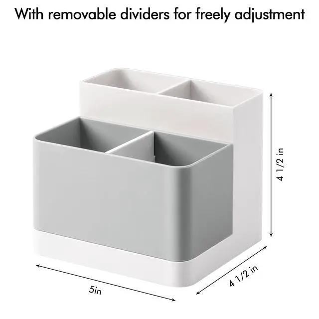 Alt view image 5 of 6 - Desktop Storage Organizer, Pen and Pencil Cases Boxes, Pen or Pencil Holder Box Container for Desk, Office Supplies, Vanity Table