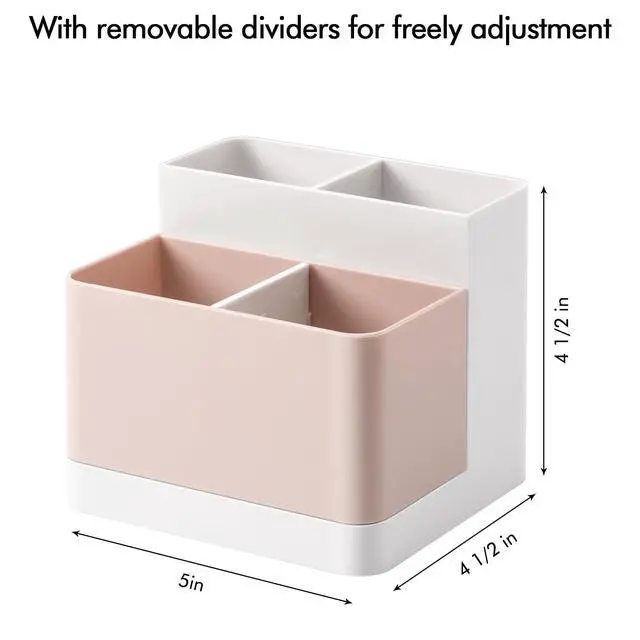 Alt view image 5 of 7 - Desktop Storage Organizer Pencil Card Holder Box, Holders for Desk Accessories, Container for Desk, Office Supplies, Vanity Table