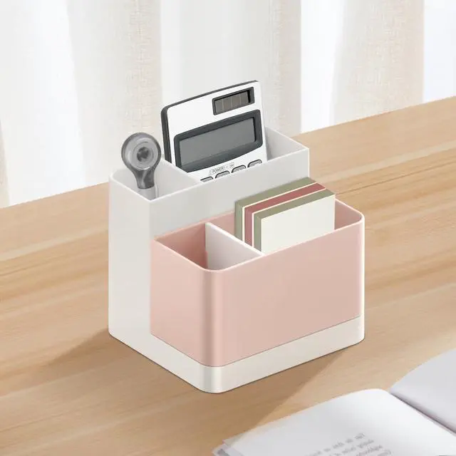 Alt view image 6 of 7 - Desktop Storage Organizer Pencil Card Holder Box, Holders for Desk Accessories, Container for Desk, Office Supplies, Vanity Table