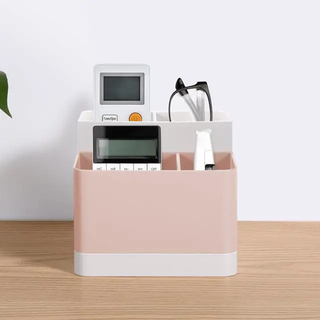 Alt view image 7 of 7 - Desktop Storage Organizer Pencil Card Holder Box, Holders for Desk Accessories, Container for Desk, Office Supplies, Vanity Table