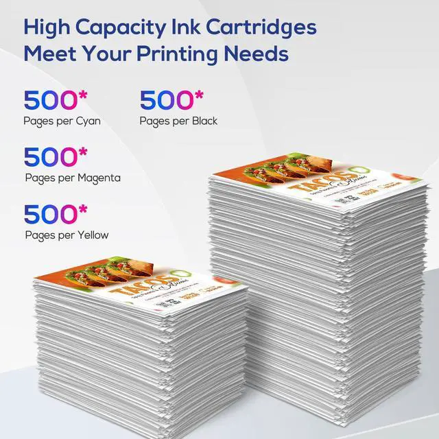 Alt view image 4 of 7 - LC401XL Ink Cartridges Compatible for Brother Ink Cartridges LC401 LC401XL for Brother MFC-J1010DW MFC-J1012DW MFC-J1170DW MFC-J1800DW Printer Ink (Black Cyan Magenta Yellow, 4 Pack)