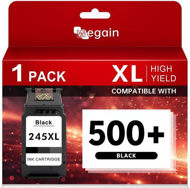 Main image of PG-245XL Black Ink Cartridge Compatible for Canon 245 246 XL PG245 CL246 245XL Ink Work with Canon PIXMA TR4520, TS3320, MG2522, MG2525, MX490, TS302 Cannon Printer (1 Black)