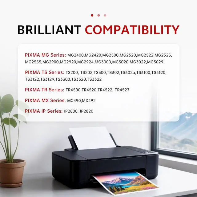 Alt view image 3 of 7 - PG-245XL Black Ink Cartridge Compatible for Canon 245 246 XL PG245 CL246 245XL Ink Work with Canon PIXMA TR4520, TS3320, MG2522, MG2525, MX490, TS302 Cannon Printer (1 Black)