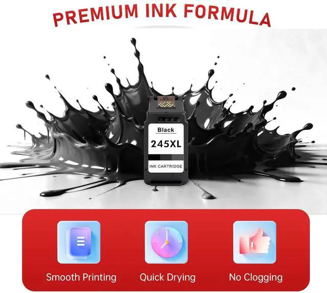 Alt view image 4 of 7 - PG-245XL Black Ink Cartridge Compatible for Canon 245 246 XL PG245 CL246 245XL Ink Work with Canon PIXMA TR4520, TS3320, MG2522, MG2525, MX490, TS302 Cannon Printer (1 Black)