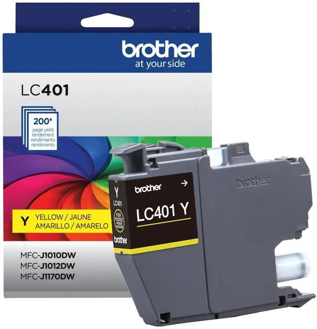 Alt view image 2 of 7 - Genuine LC401Y Standard-Yield Yellow Ink Cartridge