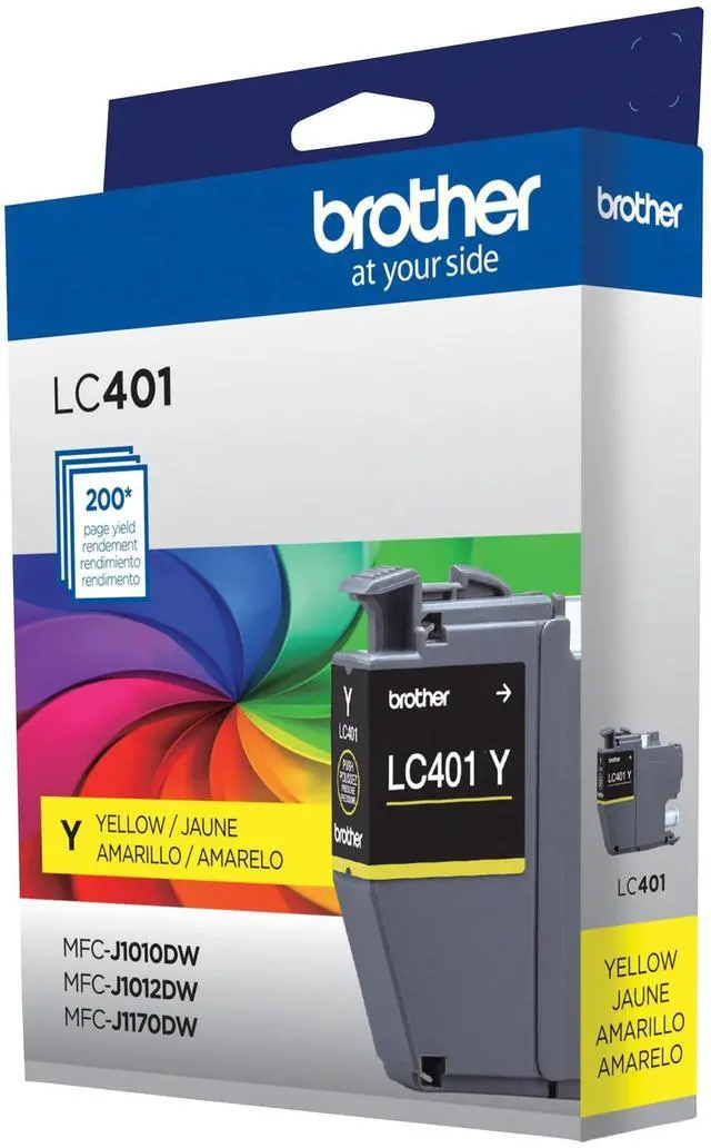 Alt view image 6 of 7 - Genuine LC401Y Standard-Yield Yellow Ink Cartridge
