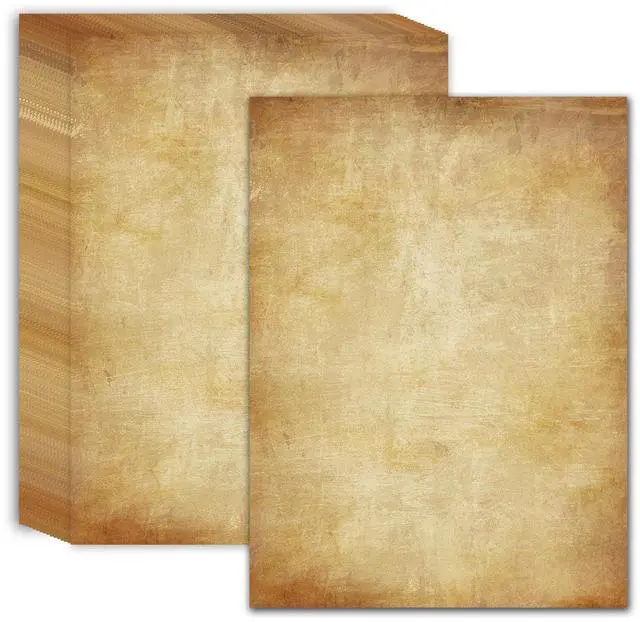 Main image of Vintage Stationery Paper 60 Sheets, 8.5" x 11" Letter Size, Double-Sided Aged Antique Printer Paper for Writing, Invitations, Certificates, Diplomas, Awards, Resumes, Crafts