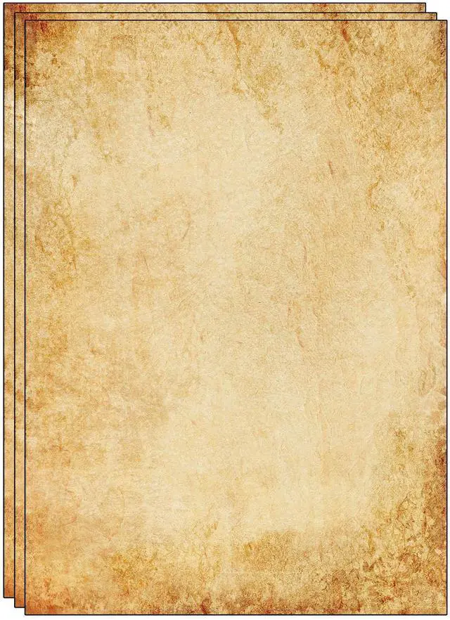 Main image of 50 Sheets of old looking/Vintage Design Paper DIN A4. Great for vintage invites and letters