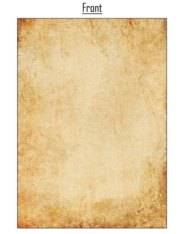 Alt view image 2 of 3 - 50 Sheets of old looking/Vintage Design Paper DIN A4. Great for vintage invites and letters