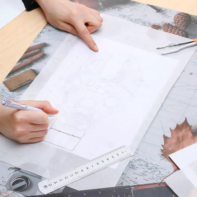 Alt view image 5 of 7 - Tracing Paper Roll 12in x 25yd, White Trace Paper Pattern Paper Translucent Tracing Paper for Sewing, Drawing, Sketching, Gift Wrapping