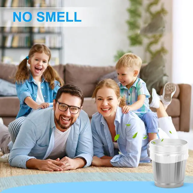 Alt view image 3 of 7 - Small Trash Bags Bathroom Garbage Bags 4 Gallon, 15-20 Liter White Mini Trash Bags, Office Waste Basket Liners Compostable Plant Based Bin Bags, 200 Count