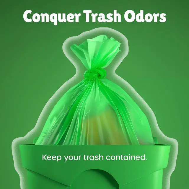 Alt view image 5 of 6 - Small Trash Bags for Bathroom - 2.6 Gallon Garbage Bags Unscented,Extra Thick Strong Wastebasket Can Liners for Home Office Bedroom,150 Bags Multi Colored