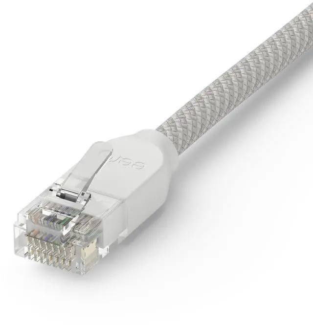 Main image of Amazon CAT6a Ethernet cable - Supports 10 gigabit+ speeds, 3 foot, 1-pack, Arctic White