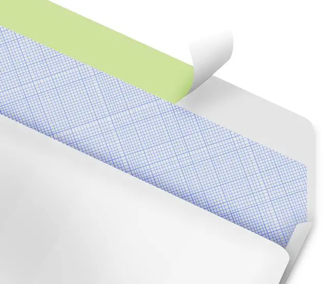 Alt view image 6 of 7 - #10 Envelopes Letter Size Self Seal | 100 Business Mailing Security Peel and Sealing Envelope | 100% Tinted | no 10 White Windowless Legal Regular Plain Envelops Pack | 4-1/8 x 9-1/2 Inches | 24 LB