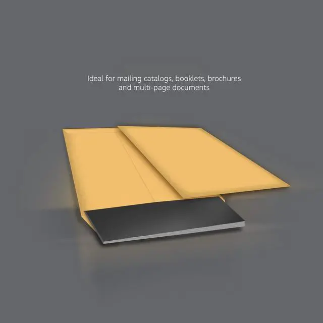 Alt view image 4 of 7 - Catalog Mailing Envelopes, Peel and Seal, 9" x 12", Brown Kraft, 100-Pack