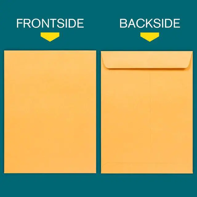 Alt view image 2 of 6 - 9x12 Envelopes Self Seal - 15 Pack - Open End Brown Kraft Mailing Envelopes for Catalogs, Presentatios, Oversized Documents - Self Sealing Envelopes with Peel and Seal Closure - 28lb Heavyweight Paper