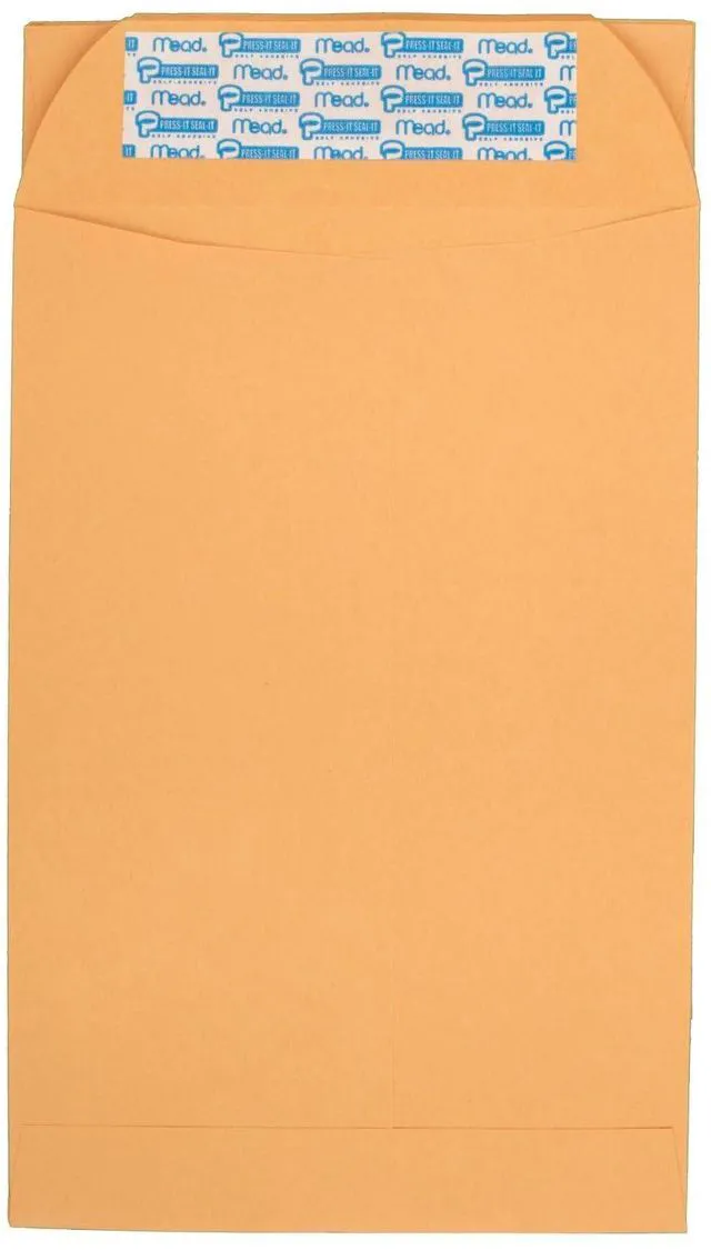 Alt view image 2 of 5 - Envelopes, Letter Size, 6" x 9", Press-It Seal-It Self Adhesive Closure, Brown Kraft All-Purpose 24-lb Paper Mailing Envelopes, 30 Count (76084)