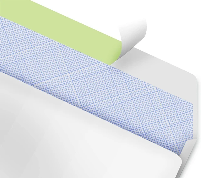 Alt view image 3 of 7 - #10 Envelopes Letter Size Self Seal | 200 Business Mailing Security Peel and Sealing Envelope | 100% Tinted | no 10 White Windowless Legal Regular Plain Envelops Pack | 4-1/8 x 9-1/2 Inches | 24 LB