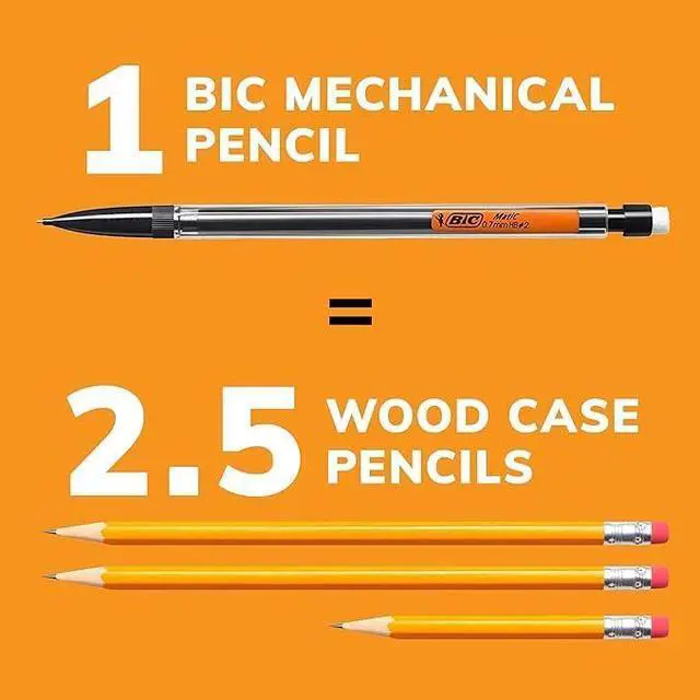 Alt view image 4 of 6 - Xtra Smooth Mechanical Pencil with 0.7 mm Medium Point ,Refillable and Retractable, School Supplies for Students and Teachers, 40-Count Pack