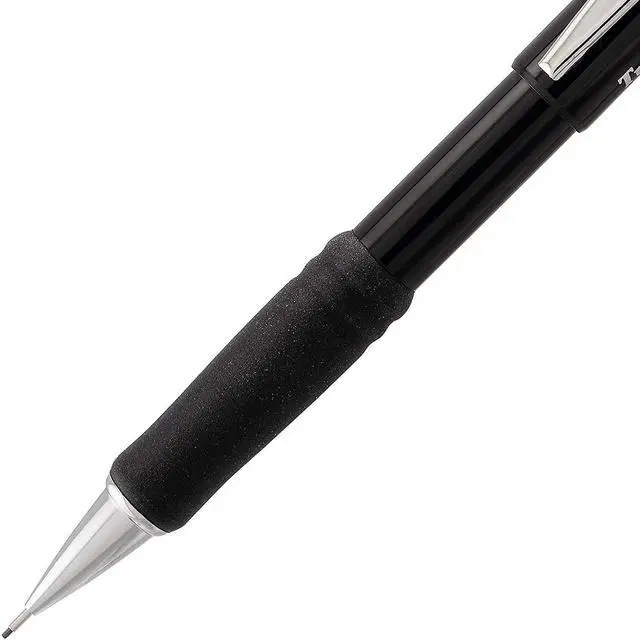 Alt view image 3 of 5 - Mechanical Pencil 0.7 mm Twist Erase III, Twist Up Eraser, Pre-Loaded Super Hi-Polymer HB Lead, Black Barrel, 3-Pack (0.7)