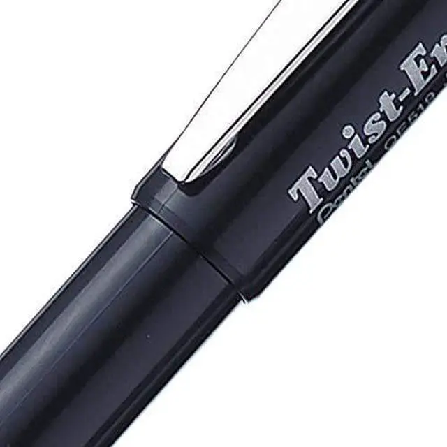 Alt view image 5 of 5 - Mechanical Pencil 0.7 mm Twist Erase III, Twist Up Eraser, Pre-Loaded Super Hi-Polymer HB Lead, Black Barrel, 3-Pack (0.7)