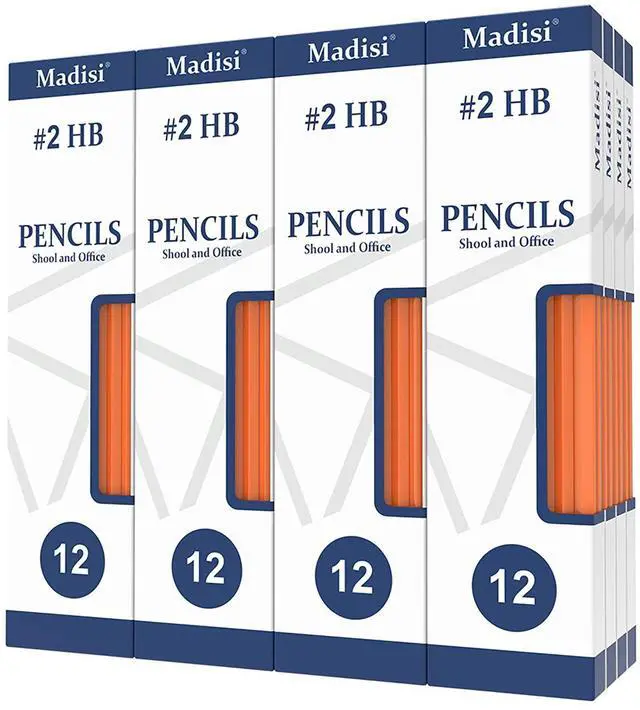 Main image of Wood-Cased #2 HB Pencils Bulk, 192 Count, Pre-sharpened