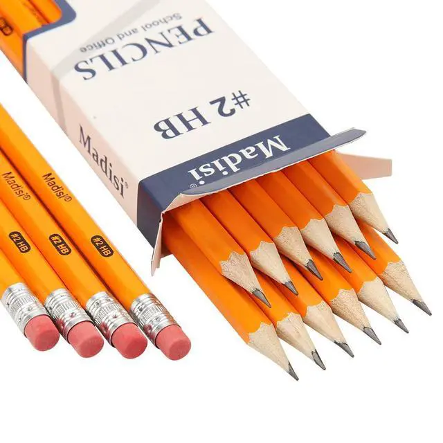 Alt view image 2 of 5 - Wood-Cased #2 HB Pencils Bulk, 192 Count, Pre-sharpened