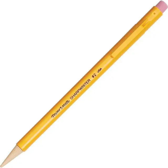 Alt view image 4 of 7 - SharpWriter Mechanical Pencils, 0.7 mm #2 Pencil Lead, Yellow, 36 Count - Back to School Supplies